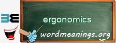 WordMeaning blackboard for ergonomics